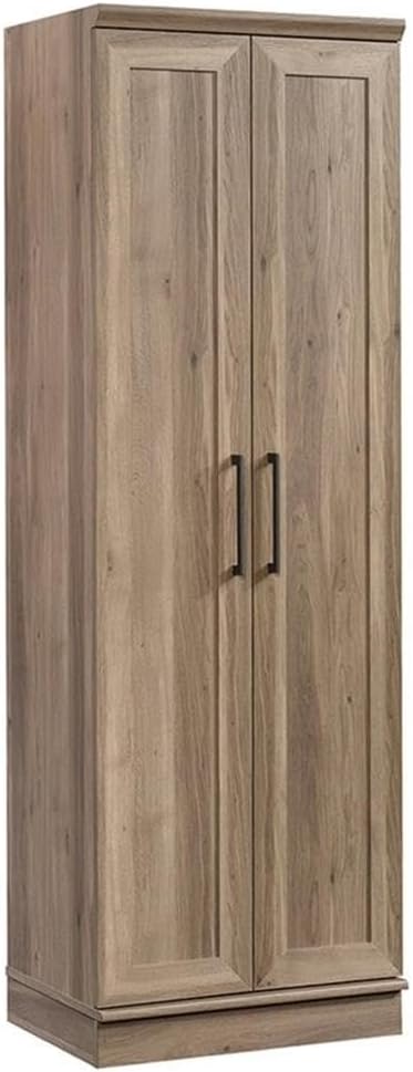 BOWERY HILL Engineered Wood Storage Cabinet in Salt Oak Finish