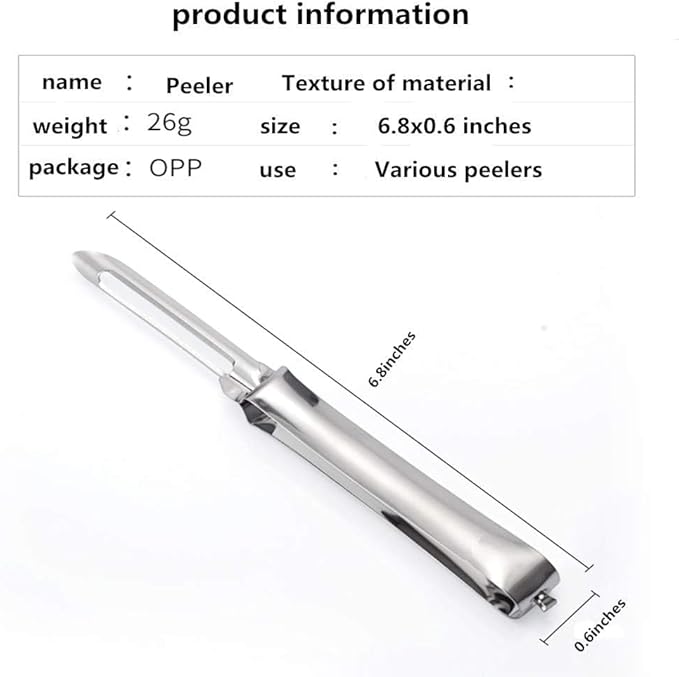 Aniso Kitchen vegetable peeler Stainless steel rotary peeler for vegetable and carrot fruit竊똷ith ergonomic safety and control handle-Dishwasher Safety
