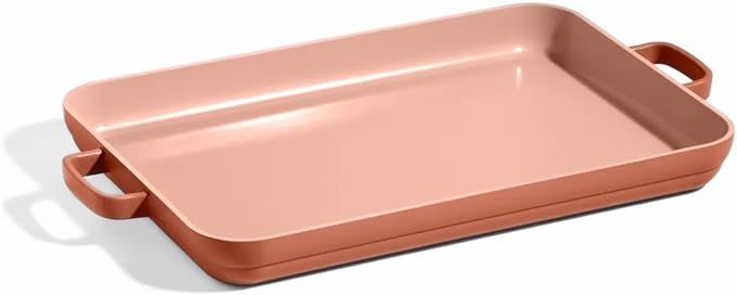 Our Place Griddle Pan - Versatile Nonstick Ceramic Sheet Pan & Stovetop Griddle | Toxin-Free, Dual-Use, with Ergonomic Handles | 5 Qt Capacity, Oven Safe Up to 450째F | Spice