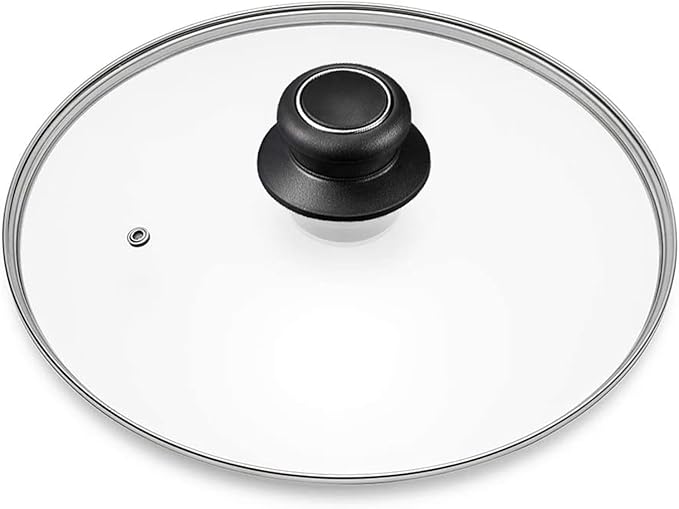 11 Inch Pan Lid for Frying Pan, Fry Pan, Skillet Lid, Pan Lids with Handle, Tempered Glass Replacement Cover, 11"/28cm