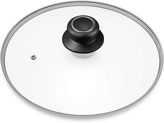 11 Inch Pan Lid for Frying Pan, Fry Pan, Skillet Lid, Pan Lids with Handle, Tempered Glass Replacement Cover, 11"/28cm