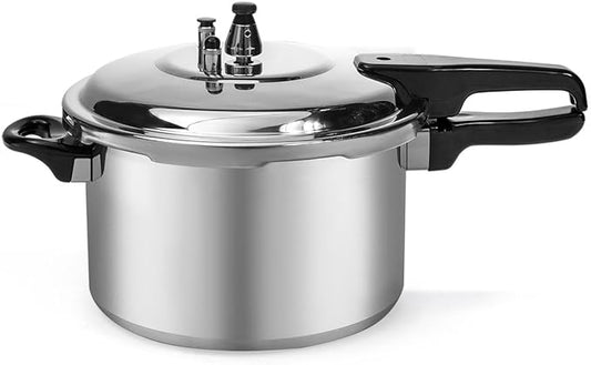 Barton 6-Quart Aluminum Pressure Cooker Stovetop Fast Cooker Pot Pressure Regulator Cooking Steam Release Valve 6QT