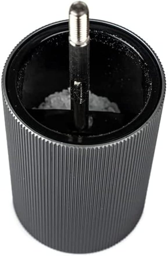 PEUGEOT- Line Salt Mill Classic Grind Adjustment-Aluminum and PEFC-Certified Wood - Made in France- Carbon Color.12 cm-4.75"