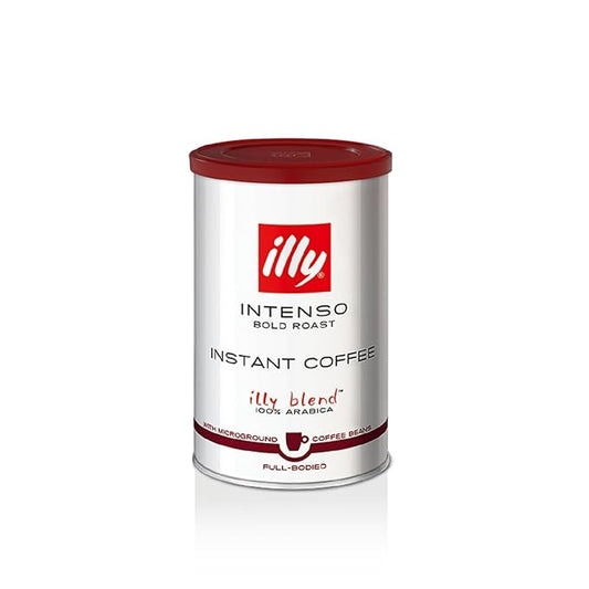 illy Instant Coffee- 100% Arabica Coffee ??Intenso Dark Roast ??Warm Notes Of Cocoa & Dried Fruit - Easy Preparation - Convenient Coffee Instant Format - Roasted In Italy ??3.3 Ounce