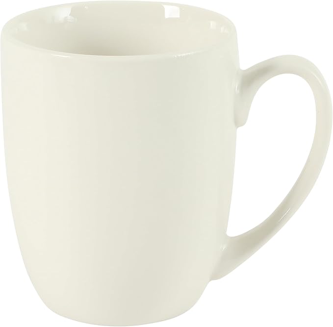Gibson Home Great Essentials 16 Ounce Porcelain Coffee Mugs - Set of 6 - Cups for Latte, Hot Tea, Cappuccino, Mocha, Espresso, Cocoa