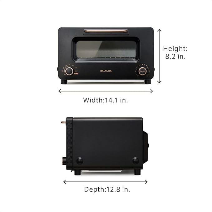 BALMUDA The Toaster Pro | Steam Oven Toaster | Compact 14.1?³W × 12.6?³D × 8.2?³H | 6 Modes: Shokupan, Golden Toast, Pizza, Croissant, Oven, Salamander Grill | (Baking Tray Sold Separately) | Off-white