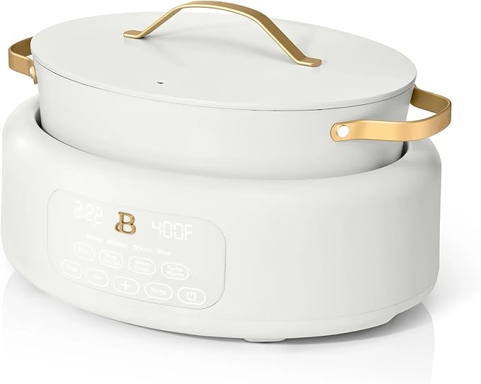 Beautiful 10-in-1 6 Qt Multi-Cooker with LED Digital Display ??Multi-Function Appliance for Rice, Steam, Slow Cook, Sear, Roast & Daily Meals, Nonstick Pot, Space-Saving Solution for Kitchen Cooking