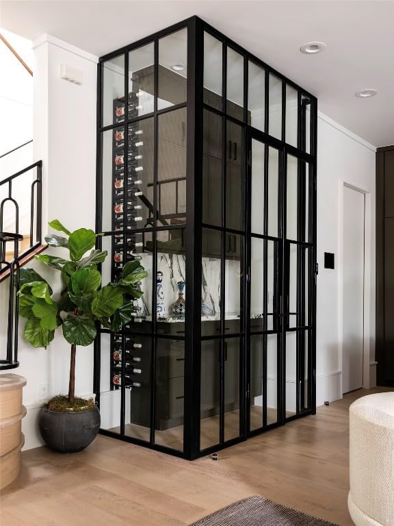 Ultra Wine Racks Cork Out Wall Mounted Wine Rack (3 Foot, Matte Black, Holds 9 Wine Bottles) - Modern & Minimalist Metal Wine Storage for Home Bar, Kitchen, Dining Room, Wine Cellar