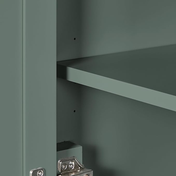 ARIEL Cambridge Bathroom Linen Storage Cabinet 65?쒱 x 20?쓂 x 16?쒭 in Vintage Green