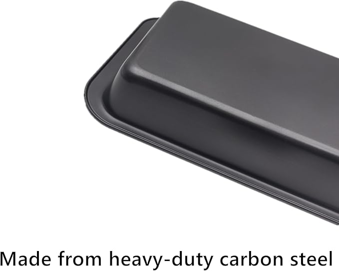Zentriqlla 4 Pack Baking Pan, Rectangle Carbon Steel Cake Pan, 12.6 x 8.6 Inch Heavy Duty Nonstick Deep Oven Cookie Sheet Tray for Brownies, Lasagna, Sheet Cakes, Roasting Vegetables, BPA Free