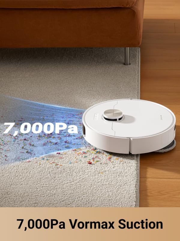 DREAME L10s Pro Ultra Heat Robot Vacuum and Mop Combo, Mop Extend, 7000Pa Suction, Auto Robot Care and Maintenance, 136째F Hot Water Mop Self-Cleaning, Obstacle Avoidance, Ideal for Hair, Carpets