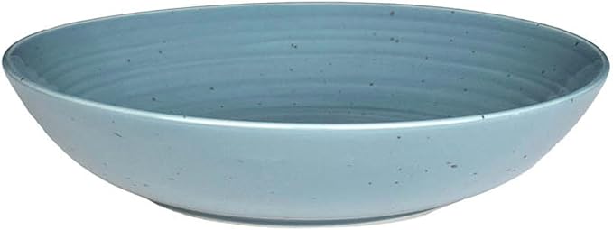 Sango Siterra Painter's Palette Stoneware Pasta Bowls (Set of 4) ??Pasta & Serving Bowls, Earthy Reactive Glaze, Multi Assorted Colors, Microwave & Dishwasher Safe, for Everyday Dining & Entertainment