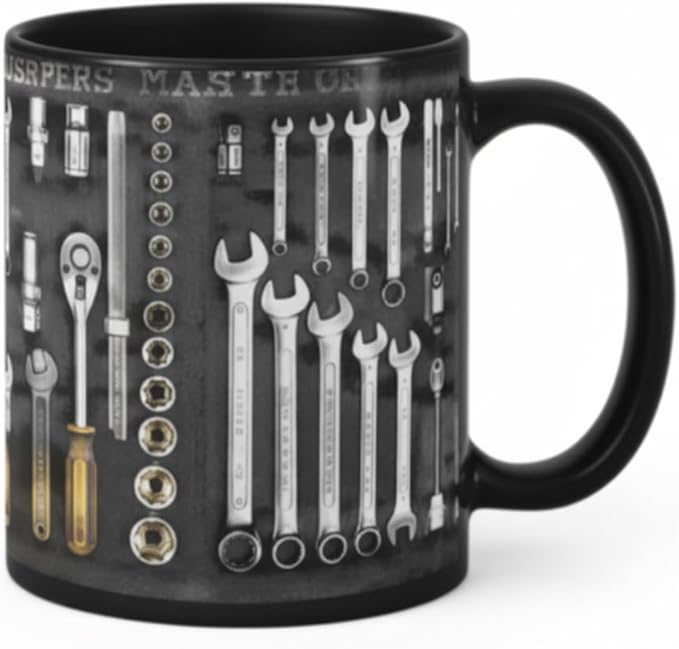 Mechanic Toolbox Mug, 2026 New Unique 3D Mechanic Toolbox Set Coffee Mug, Non-slip Reusable Mug, Suitable as a Gift for Coworkers, Fathers, Renovation Workers (L)