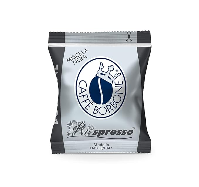 Caff챔 Borbone Black Blend Nespresso Compatible Espresso Coffee Pods, 100 Count Espresso Pods
