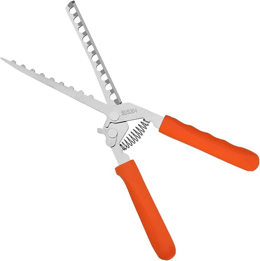 PRC STANDARD Rib Membrane Remover Tool, 304 Stainless Steel Rib Skin Puller with Sharp Tip, Non-Slip Silicone Handle, Heavy-Duty BBQ Rib Membrane Peeler for Pork Ribs, Grill & Smoking Prep Orange
