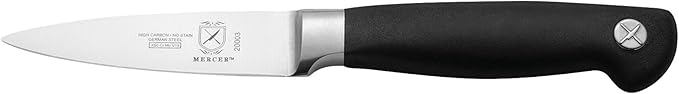 Mercer Culinary Genesis 10-Piece Forged Knife Set with Case, Steel/Black