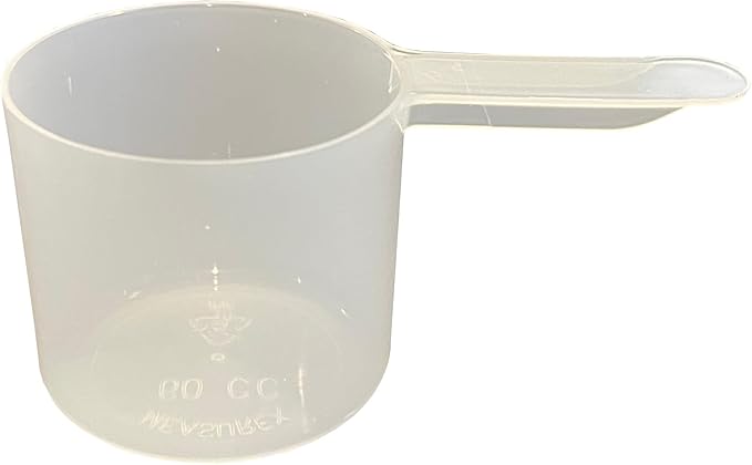 Supplement and Supply 1/3 Cup (80 mL | 2.7 Oz.) Scoop for Coffee, Protein Powder, Pet Food, Spices, Grains, Dry Goods ??Food-Grade BPA-Free Plastic Measuring Spoon (Pack of 5) Short Handle