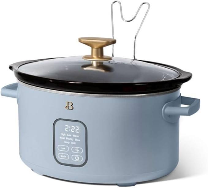 Beautiful 6?‘Quart Programmable Slow Cooker with 5 Presets, Keep?‘Warm, Touch Display & Dishwasher?‘Safe Pot
