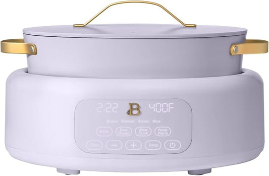 Beautiful 10-in-1 6 Qt Multi-Cooker with LED Digital Display ??Multi-Function Appliance for Rice, Steam, Slow Cook, Sear, Roast & Daily Meals, Nonstick Pot, Space-Saving Solution for Kitchen Cooking