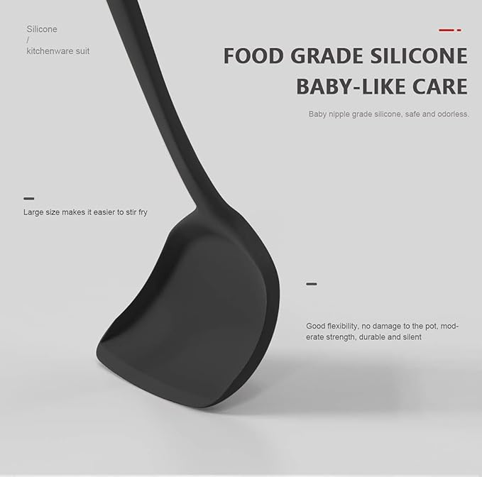 AOTHOD Silicone Cooking Utensils Set - 446째F Heat Resistant Kitchen Utensils,Turner Tongs,Spatula,Spoon,Brush,Whisk,Kitchen Utensil Gadgets Tools Set for Nonstick Cookware,Dishwasher Safe (BPA Free)