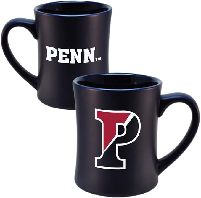 University of Pennsylvania Quakers Ceramic 16oz Sculpted Mug ??Official Team Logo Coffee Cup ??Handwash Recommended ??Individually Boxed