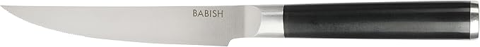 Babish 4-Piece Forged Kitchen Steak Knife Set ??High-Carbon 1.4116 German Steel Cutlery ??Sharp & Durable Steak Knives for Dining and Grilling