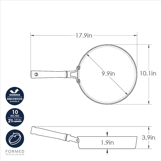 Nordic Ware Cardamom Ceramic Nonstick 10 Inch Fry Pan