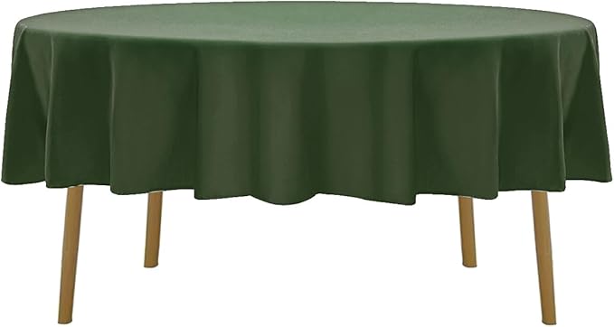 Cupuamon 60 inch Round Tablecloth Washable Polyester Table Cloth Decorative Table Cover for Wedding Party Dining Banquet（60 inch,Willow）