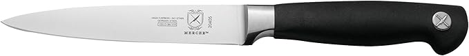 Mercer Culinary Genesis 10-Piece Forged Knife Set with Case, Steel/Black