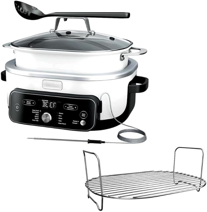 Ninja Foodi PossibleCooker 8.5Qt PRO Plus 11-in-1 Smart Cook System - Multi-Function Rice Cooker, Slow Cooker, Sous Vide with Thermometer - Electric Pot for Kitchen Appliances