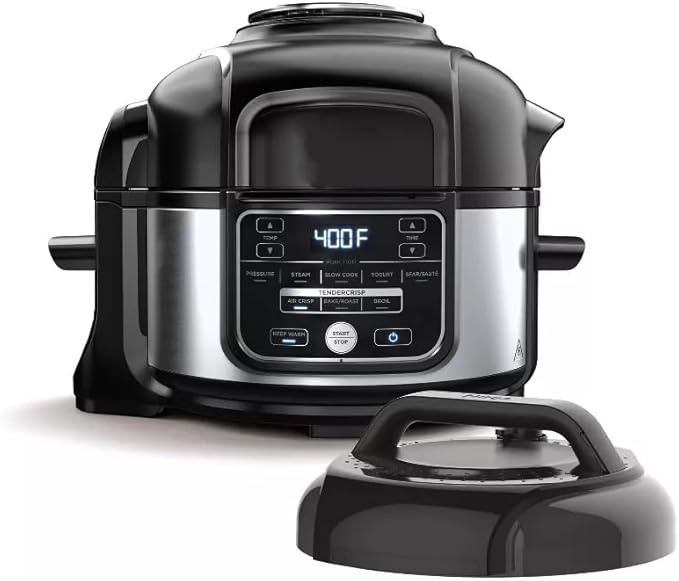 Ninja Fooodi 10?‘in?? Pressure Cooker and Air Fryer, 5 ?‘Qt Programmable Multi Cooker with Crisping Lid and Digital Control Panel