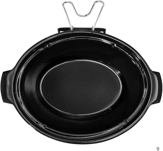 Beautiful 6 Quart Programmable Slow Cooker by Drew Barrymore ??Large Capacity, Ceramic Removable Pot, Tempered Glass Lid, Dishwasher Safe, Auto Keep Warm (Wildflower Black Sesame)