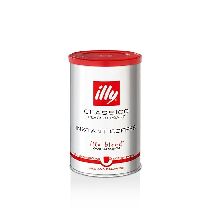 illy Instant Coffee- 100% Arabica Coffee ??Classico Medium Roast - Notes Of Caramel, Orange Blossom & Jasmine - Easy Preparation - Convenient Coffee Instant Format - Roasted In Italy ??3.3 Ounce