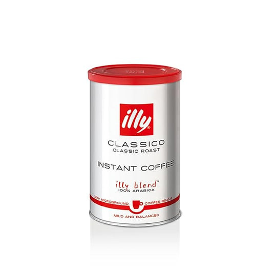 illy Instant Coffee- 100% Arabica Coffee ??Classico Medium Roast - Notes Of Caramel, Orange Blossom & Jasmine - Easy Preparation - Convenient Coffee Instant Format - Roasted In Italy ??3.3 Ounce