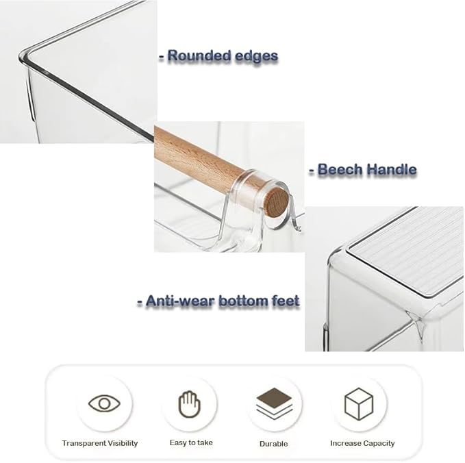 RS ONE Multifunctional Storage Box | Perfect Storage Organization cosmetic box holder, suitable for kitchen,countertop dressing table and bathroom table storage