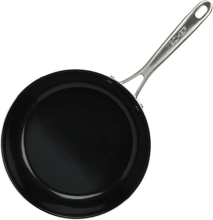 TeChef Collection 10" Ceramic Nonstick Frying Pan Skillet, Nontoxic - Free of PFAS, PFOA, PTFE, Made in Korea (10-in)