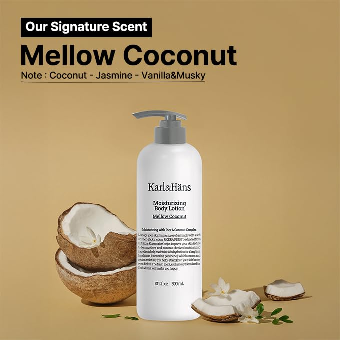 Karl&Hans Moisturizing Body Lotion (390ml, Coconut)