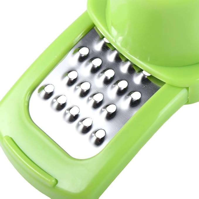 Mini Multifunction Garlic Ginger Grater Tool,Nutmeg Grinder,Kitchen Manual Fruit Vegetable Nuts Chopper Grinder,Graters Peeling,Grating and Slicing Tools (Green)