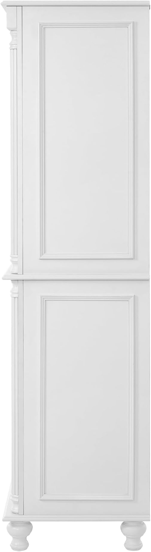 Merax 77" Tall Large Kitchen Pantry Storage Cabinet with 2 Doors & 2 Adjustable Shelves & 5 Drawers & 6 Side Door Shelves, Modern Freestanding Food Pantry for Dining Room, Living Room, White