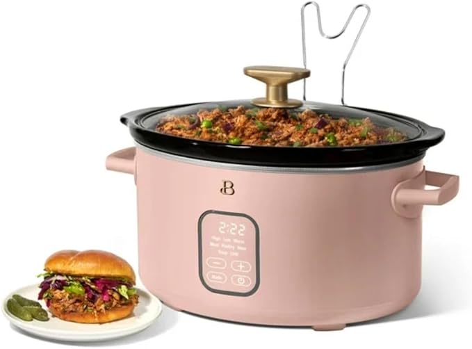 Beautiful 6?‘Quart Programmable Slow Cooker with 5 Presets, Keep?‘Warm, Touch Display & Dishwasher?‘Safe Pot