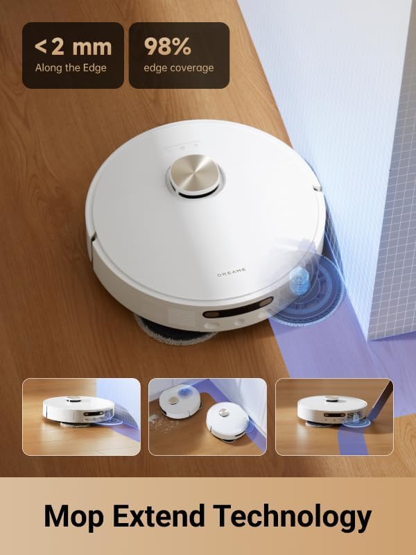 DREAME L10s Pro Ultra Heat Robot Vacuum and Mop Combo, Mop Extend, 7000Pa Suction, Auto Robot Care and Maintenance, 136째F Hot Water Mop Self-Cleaning, Obstacle Avoidance, Ideal for Hair, Carpets