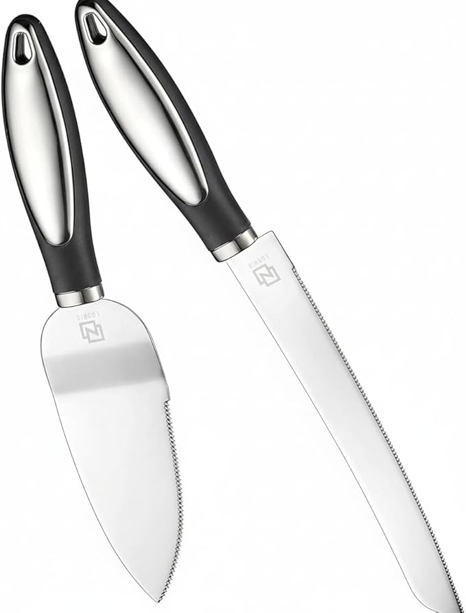 Cake Cutting Set for Wedding Cake Knife and Server Set, Cake Cutter and Pie Spatula, Cake Server and Knife Set of 2