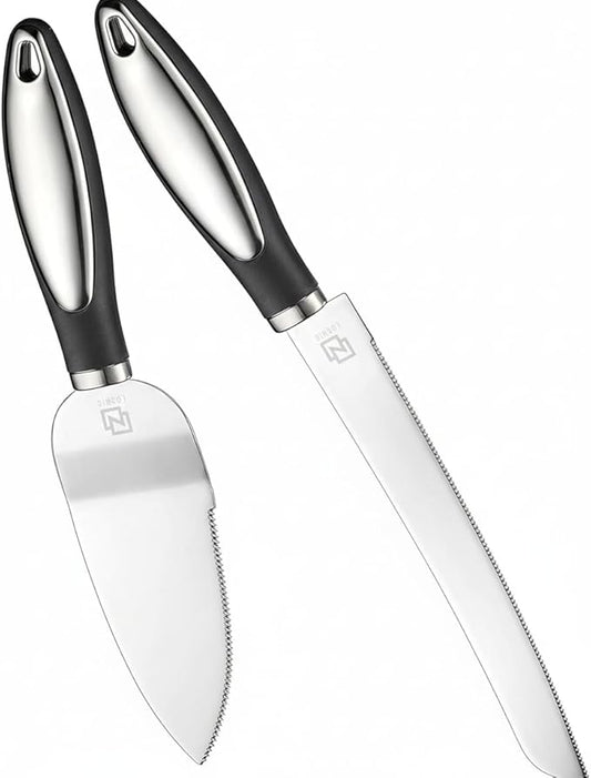 Cake Cutting Set for Wedding Cake Knife and Server Set, Cake Cutter and Pie Spatula, Cake Server and Knife Set of 2