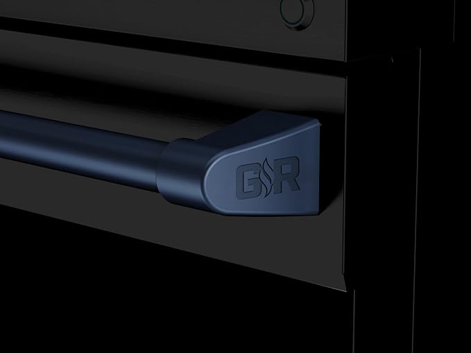Gordon Ramsay by THOR Kitchen 48 Inch Professional Liquid Propane Range with Tilt Panel Touch Control in Black/Navy Blue