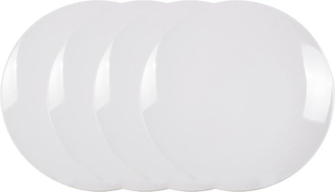 Color Wave Stoneware 16pc Dinnerware Set, White