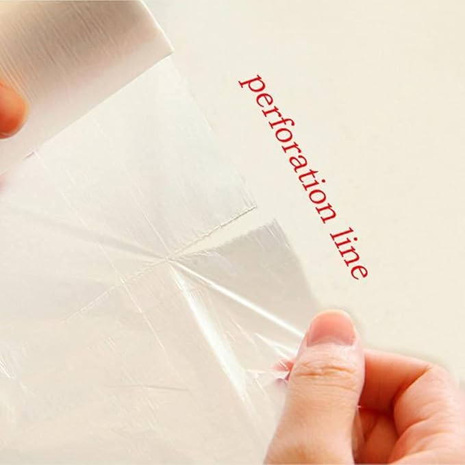 Immuson 12" x 20" Plastic Produce Bag on a Roll Food Storage Bag Clear Plastic Produce Bag for Fruits, Vegetable,Bread, Kitchen Bags (2800 Bags-8 Roll)