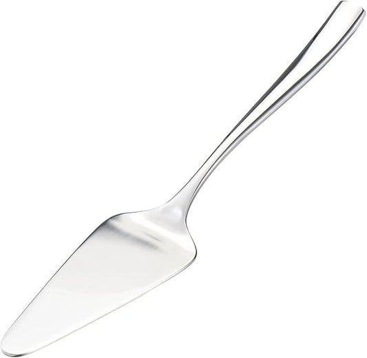 KSENDALO Premium Pie Server Spatula Stainless Steel SUS304(18/10) Cake Lifter Dessert Server| Professional Mirror Finish Pie Spatula Server Utensil for Weddings, Parties, Birthday (Dishwasher Safe)