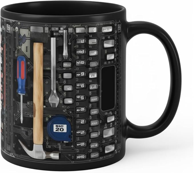 Mechanic Toolbox Mug, 2026 New Unique 3D Mechanic Toolbox Set Coffee Mug, Non-slip Reusable Mug, Suitable as a Gift for Coworkers, Fathers, Renovation Workers (M)