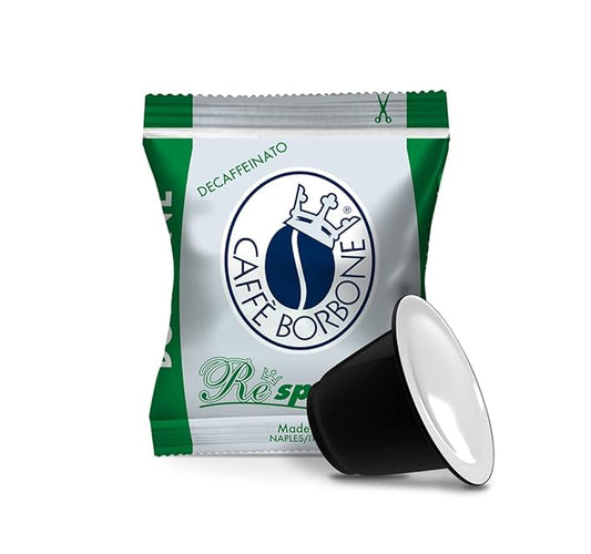 Caff챔 Borbone Decaffeinated Nespresso Compatible Espresso Coffee Pods, 50 Count Espresso Pods