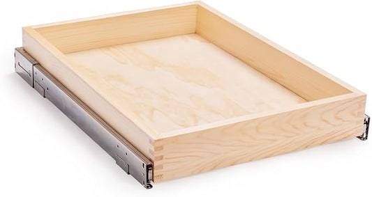 20?쓂 x 21?쒭 x 3?쒱 Soft Close Slide Out Wood Drawer Organizer for Kitchen, (Cabinet Width>20.5 inches for Bottom Assembly, Width= 20 inches for Side Assembly)